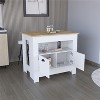 LunaLulinlk Kitchen Island Two Door Cabinet and Shelf - 4 of 4