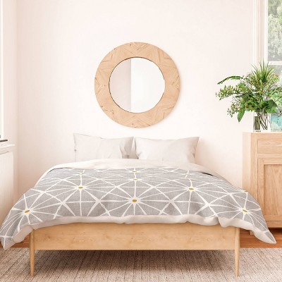 Luminous Stone Heather Dutton Duvet Cover Set Gray/White - Deny Designs