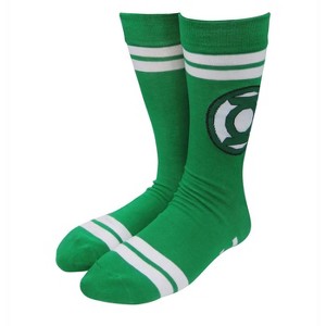 Mens Green Lantern Symbol Green Socks - 1 of 4
