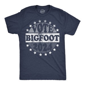 Mens Funny T Shirts Vote Bigfoot 2024 Sarcastic Election Novelty Tee For Men - Crazy Dog Men's T Shirt - 1 of 4