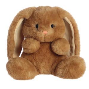 Aurora Small Softy Bunny Spring Vibrant Stuffed Animal Brown 7.5" - 1 of 4