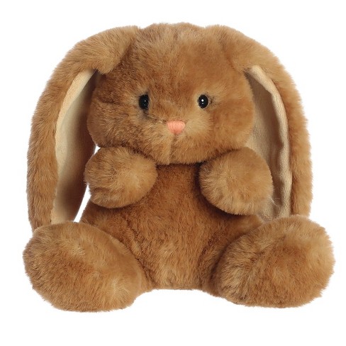 Aurora Small Softy Bunny Spring Vibrant Stuffed Animal Brown 7.5" - image 1 of 4