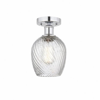 Salina - 1 Light Semi-Flush Mount In Industrial Style-9.75 Inches Tall and 5 Inches Wide
