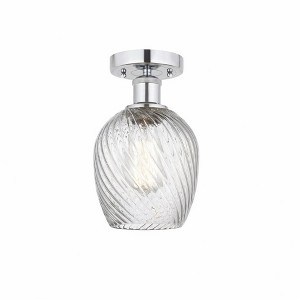 Salina - 1 Light Semi-Flush Mount In Industrial Style-9.75 Inches Tall and 5 Inches Wide - 1 of 1