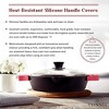 Cuisinel Cast Iron Skillet Set- 8",10",12" Dual Handle Fry Pans w/ Glass Lid & Silicone Cover, Pre-Seasoned, Oven Safe, Grill, Stovetop, Induction Use - 2 of 4