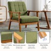 MOONMISS Mid-Century Modern Accent chair，Leisure Chair with Solid Wood Armrest and Feet,for Living Room Bedroom Studio chair - 2 of 4