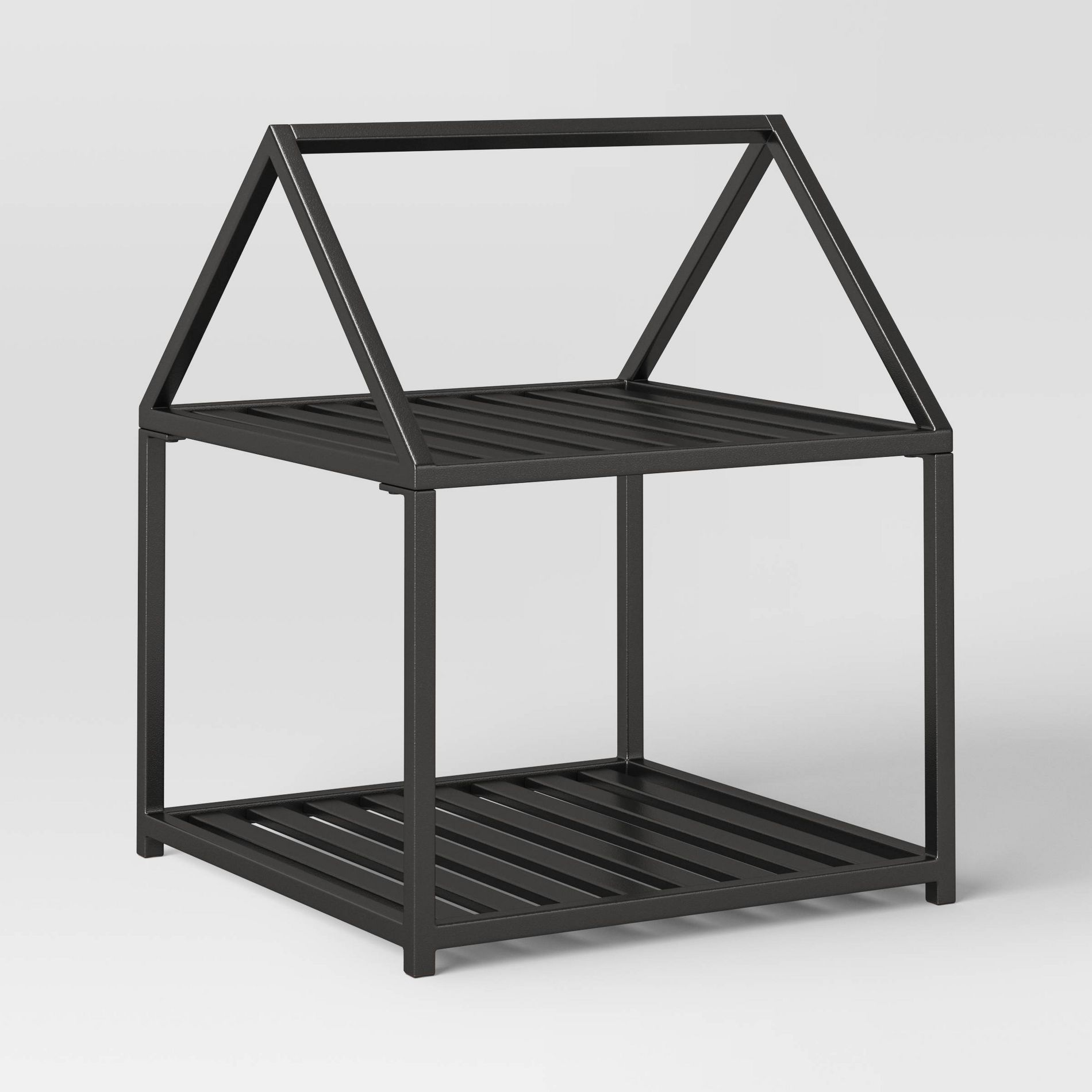 Metal Wood Storage A Frame - Threshold™: Iron Log Rack, Powder-Coated, Indoor/Outdoor Use