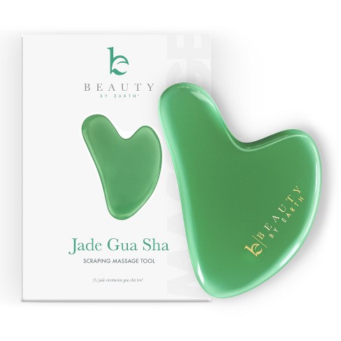 Beauty By Earth Jade Gua Sha Tool For Face, Massage Stone : Target