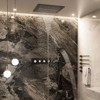 CASAINC 16 inches Ceiling Square Mounted Luxury Shower System with Handheld Spray & 5 Spray Pattern, Brushed Gold - 3 of 3