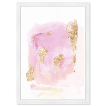 13" x 19" Wednesdays Abstract Framed Wall Art Pink - Wynwood Studio
