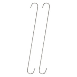 Unique Bargains High Manganese Steel Extra Long S-shaped Hooks and Hangers 2 Pcs - 1 of 4