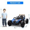24V Kids Electric UTV, Kids Ride-on Toy Vehicle, 130W Powerful Electric Vehicle with Remote Control, LED Lights, Shock Absorber, Music - 2 of 4