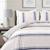 Farmhouse Stripe Reversible Cotton Comforter & Sham Set - Lush Décor - 3 of 4