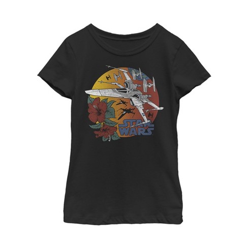 Girl's Star Wars: The Rise of Skywalker Tropical X-Wing T-Shirt - image 1 of 3