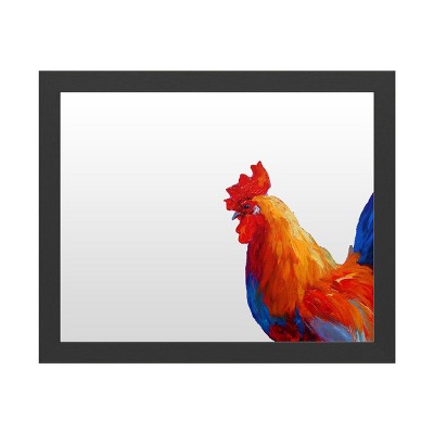 Trademark Fine Art-Dry Erase Marker Board with Printed Artwork - Marion Rose 'Rooster Bob 1' White Board