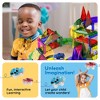 PICASSO-TILES Race Track Magnetic Tiles for Kids, 128PCS with 3 Racing Cars, Construction STEM Building Blocks Educational Toy - 3 of 4
