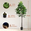 Dovelina Artificial Tree Indoor Tree Plants Faux Tree with for Home Decor - 4 of 4