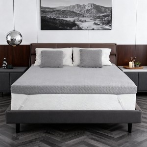 Dyonery Extra Firm Mattress Topper 3-4 Inch Size Firm Mattress Pad High-Density Memory Foam Bed Topper for Back Pain Relief - 1 of 4