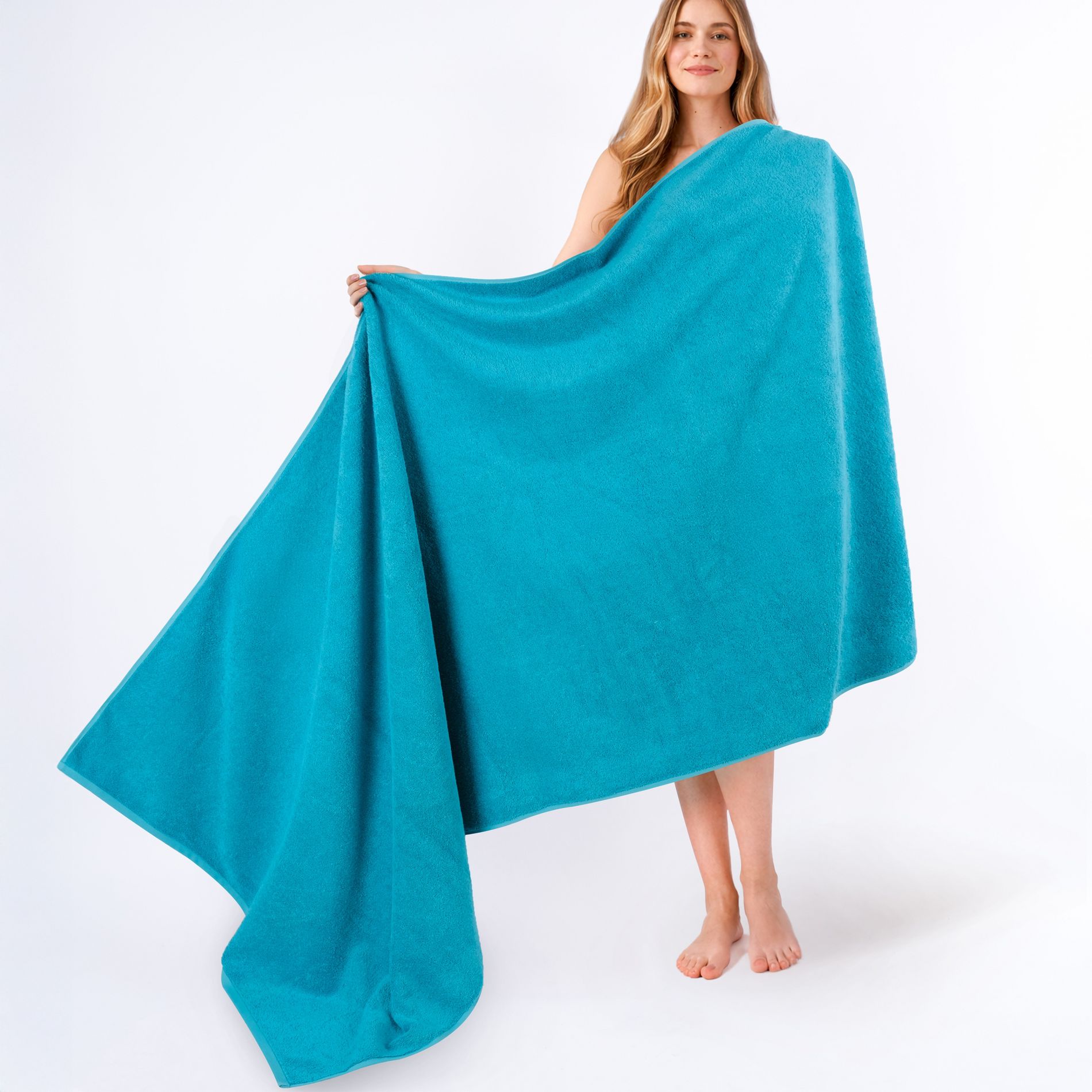 American Soft Linen 100% Cotton Turkish Oversized Bath Towel Sheet, 40x80 inches Extra Large Bath Towel Sheet