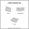 Sapphtopaz Bedding Quilt Set Comforter Set Coastal Style Shell Coral Print Reversible Quilt Set with Throw Pillows - 4 of 4