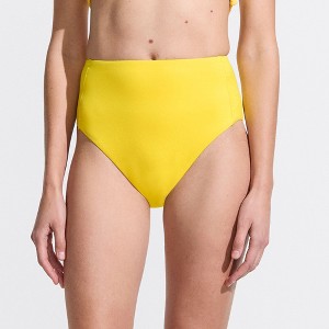 Lands' End Women's Tugless QuickDry High Waisted High Leg Bikini Bottoms - 1 of 4