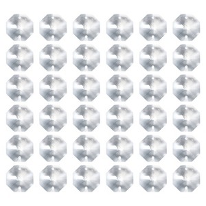 Unique Bargains DIY Lamp Arts Crafts Decoration Crystal Pendants Octagon Beads 40 Pcs - 1 of 4