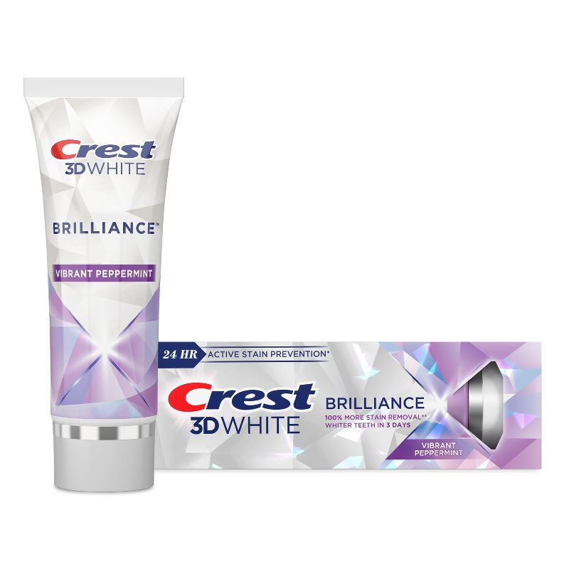 Crest 3D White Brilliance Vibrant Toothpaste - Peppermint - 4.6oz, 1 of 10