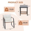 MyDepot 3 Pieces Rocking Bistro Set,Small Wicker Patio Furniture Set - 2 of 4