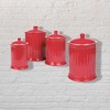 Omniware Simsbury 4-Piece Canister Set, Stoneware Kitchen Storage with Silicone-Sealed Lids, Lead-Free Glaze, Rustic Farmhouse Containers - 2 of 2
