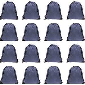 Waterproof Drawstring Backpack Bulk, Nylon Cinch Bags in 10 Colors for School, Gym, Sports - 1 of 4