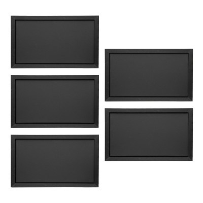 Grand tableau noir magnétique Sunnydaze pour mur avec cadre en pin, craie et gomme - 36" x 24"