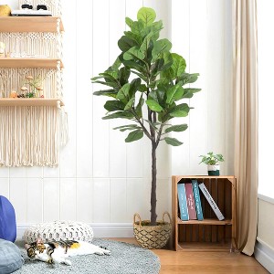 Dovelina Artificial Tree Indoor Tree Plants Faux Tree with for Home Decor - 1 of 4