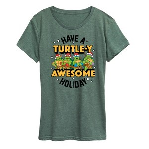 Women's - Teenage Mutant Ninja Turtles - Turtley Awesome Group Short Sleeve Graphic T-Shirt - 1 of 4