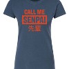 Women's - Instant Message - Call Me Senpai Fitted Graphic T-Shirt - 2 of 4