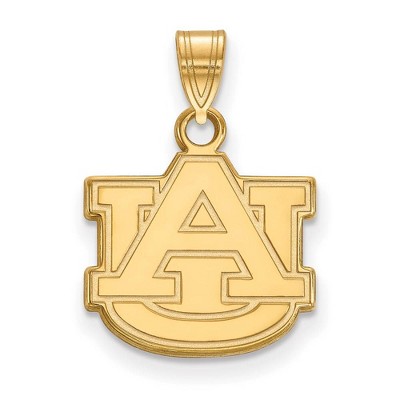 Black Bow Jewelry 14k Yellow Gold Auburn Tigers NCAA Small Pendant