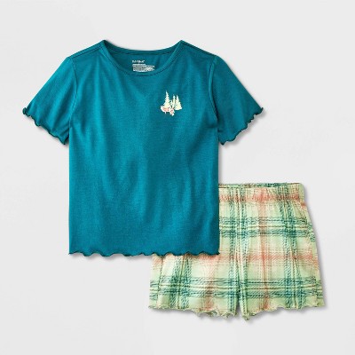 Girls' 2pc Short Sleeve Pajama Set - Cat & Jack™