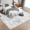 coucheta Washable Modern Area Rugs, Multi-size Farmhouse Distressed Abstract Low Pile Soft Non Slip Large Carpet, for Living Room, Bedroom, Dining - 2 of 4