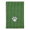 Dii Hunter Green Stripe Embroidered Paw Pet Towel - 2 of 4
