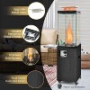 Tangkula 41,000 BTU Propane Patio Heater Glass Tube Standing Gas Heater w/ Cover Wheels - 4 of 4