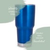 100 North 30 Ounce Stainless Steel On the Go Travel Tumbler With Push Top Lid, No Pain No Gain Blue - 3 of 4