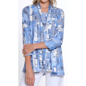 Women's Open Front Jacket And Tank Set - Multiples - 1 of 3