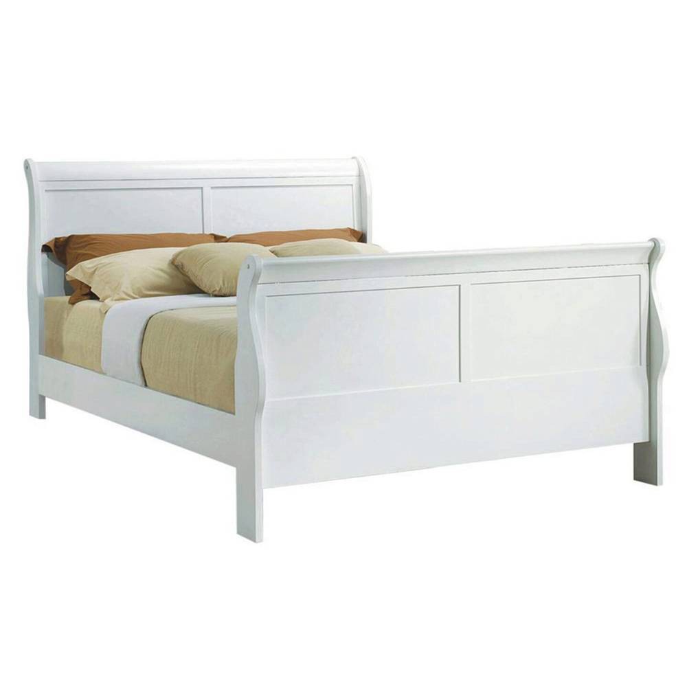 Photos - Bed Acme Furniture 90" King Louis Philippe III  Eastern White