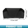 Unique Bargains PU Leather Magnetic Double Clips Car Visor Sunglasses Holder Black 1 Pc - 4 of 4