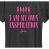 Women's - Barbie - I Am My Own Inspiration Short Sleeve Graphic T-Shirt - 2 of 4