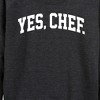 Women's - Instant Message - Yes Chef Collegiate Lightweight French Terry Wide Neck Long Sleeve Graphic Shirt - 2 of 4