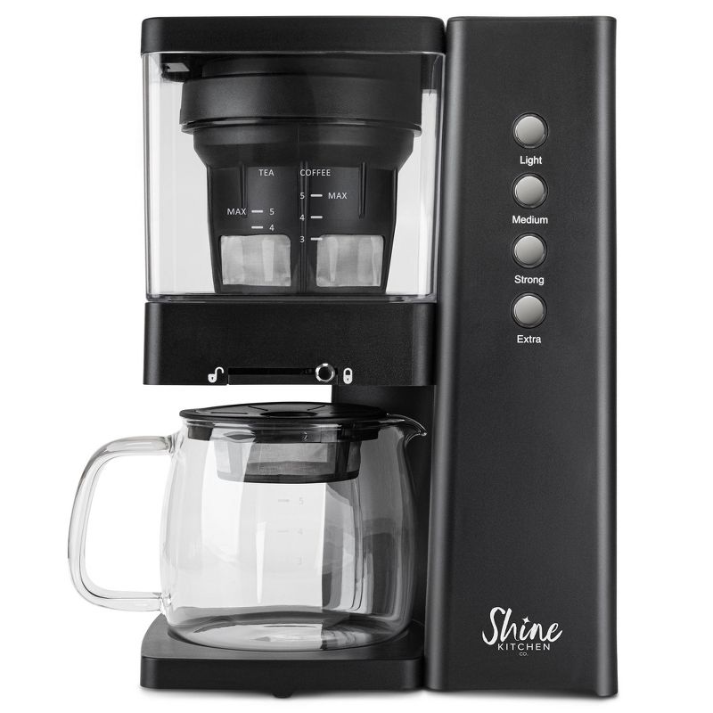 Shine Kitchen Co. Rapid Cold Brew Coffee & Tea Machine with Vacuum Extraction Technology – Black, 4 of 10