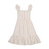 Derek Heart Big Girls Smocked Tiered Midi Dress Faux Linen, Egret/Moonlight/Shrimp Cocktail, 10 - 2 of 3