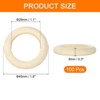 Unique Bargains Natural Wood DIY Craft Activity Kits Unfinished Solid Rings 100 Pcs - 2 of 3