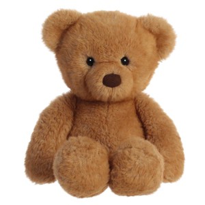 Aurora Large Softie Bear Snuggly Stuffed Animal Brown 13" - 1 of 4