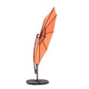 VisioGear Patio Umbrellas, Outdoor Umbrella with Adjustable Tilt, 8 Ribs Market Umbrella with Polyester Shade, Orange, 115.75"*98.43"*115.75" - 4 of 4